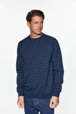 SWEATSHIRT ALLOVER PRINT X Μπλε