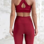 Αθλητικό Κολάν Push Up και Σύσφιξης Lisyana Q-506 Bordeaux
