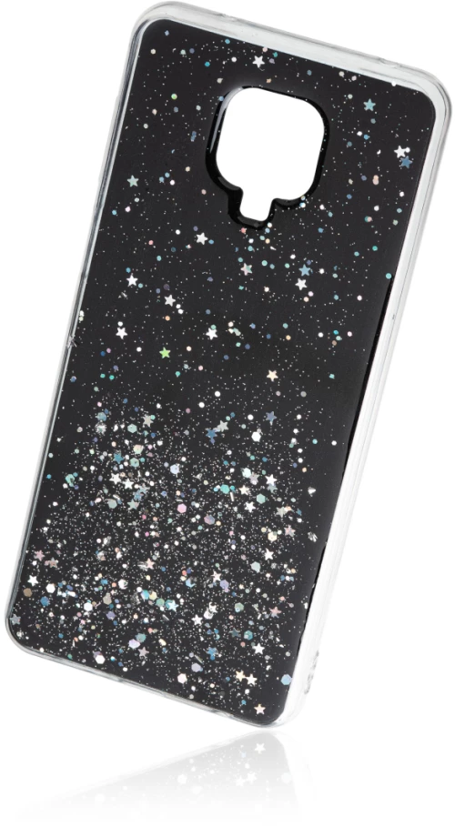 Naxius Case Glitter Black Xiaomi Redmi Note 9 Pro_Note 9 Pro Max_Note 9s_Mi Poco M2 Pro Naxius