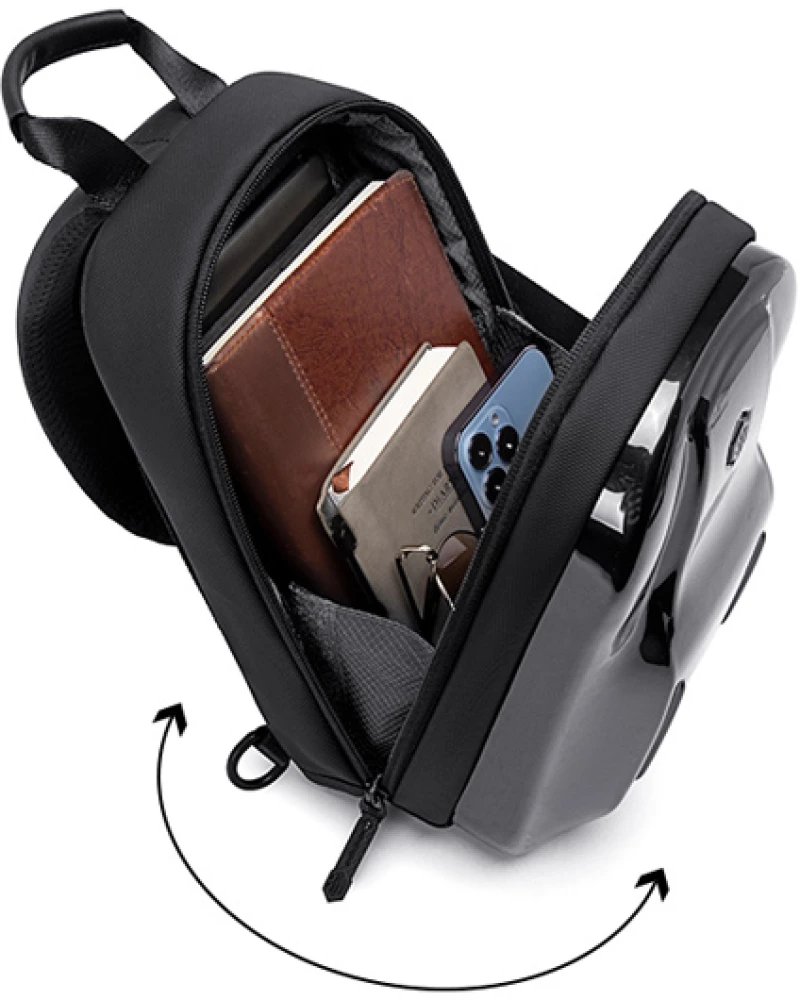 ARCTIC HUNTER τσάντα Crossbody XB00551 με θήκη tablet  3.5L  μαύρη