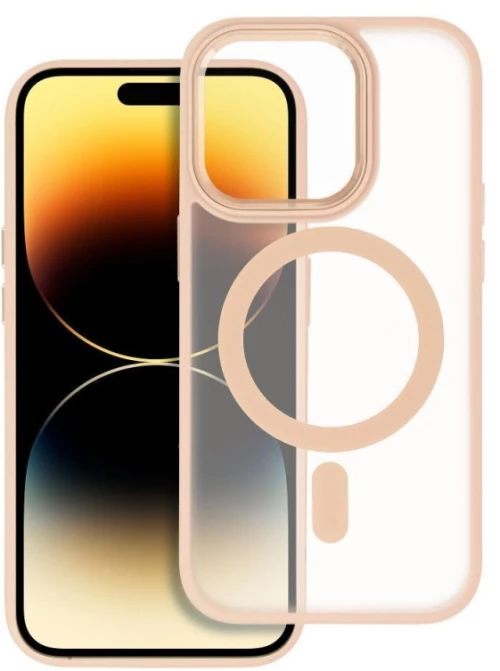 Matte Mag Cover case compatible with MagSafe for IPHONE 15 PLUS pink