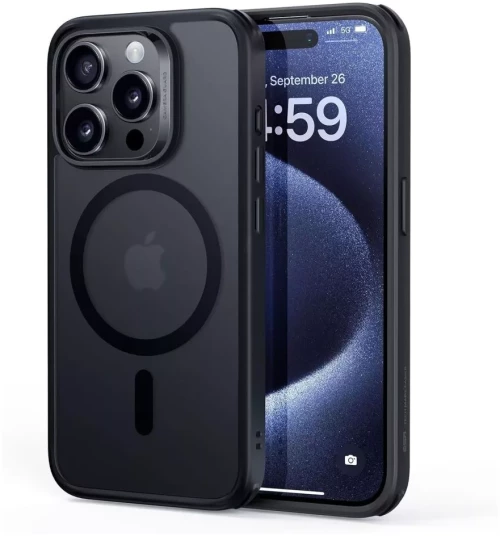 Θήκη ESR Classic Hybrid Case (HaloLock) Frosted Black-Apple iPhone 15 Pro