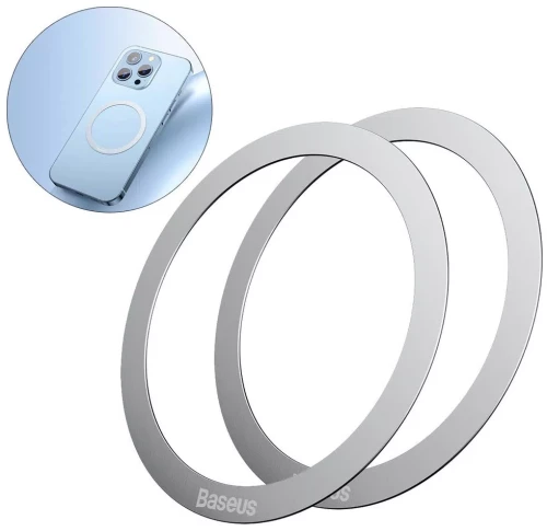 Baseus Magsafe Metal Ring Silver 2pcs (PCCH000012)