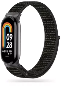 Tech-Protect Nylon Band Black-Xiaomi Smart Band 8/8 NFC