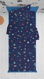 ΣΕΝΤΟΝΙΑ ΕΜΠΡΙΜΕ ΣΕΤ 2 τεμ kids Space 189 160Χ240 Blue Cotton 100% - -