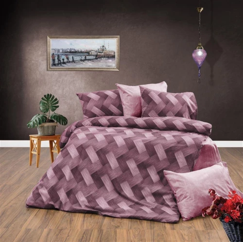 ΣΕΝΤΟΝΙΑ ΕΜΠΡΙΜΕ ΣΕΤ 4 τεμ Αλκμήνη 453 220X240 Mauve 70/30 Cott/Pol - -