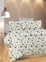 ΣΕΝΤΟΝΙΑ ΕΜΠΡΙΜΕ ΣΕΤ 3 τεμ bebe Zoo 557 120X160 White-Grey 100% Cotton - -