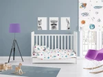 ΣΕΝΤΟΝΙΑ ΕΜΠΡΙΜΕ ΣΕΤ 3 τεμ bebe Space 188 120Χ160 White Cotton 100% - -