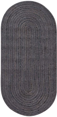 Χαλί γιούτα 1751 (60cm x 130cm) dark grey - -