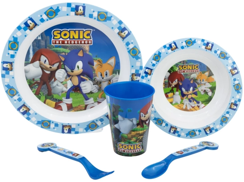 Σετ φαγητού 5τμχ από πλαστικό Sonic 40550