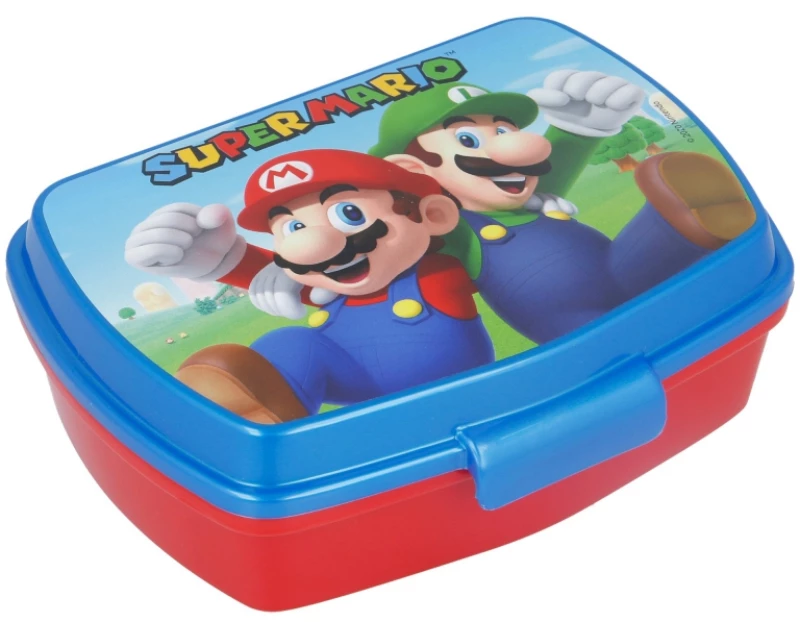 Δοχείο φαγητού πλαστικό  5.6 x 14 x 17cm  Super Mario - 21474
