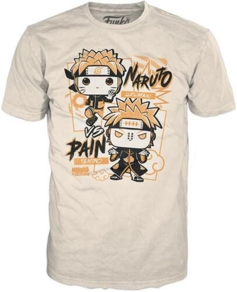 Funko boxed Tee Naruto Shippuden - Naruto vs Pain T-Shirt M Medium 72883