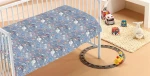 Κουβέρτα Fleece φωσφορίζουσα Galaxy 110X140 100% Polyester - -
