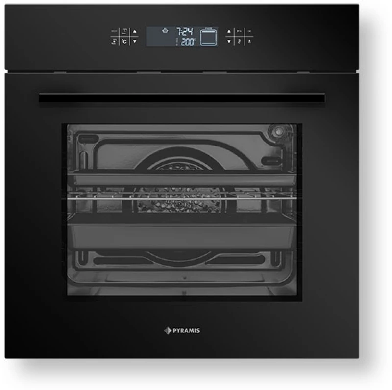 Pyramis 731075 TC Φούρνος άνω Πάγκου 73lt  Π59.5εκ Μαύρος