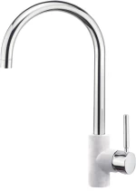 Sanitec Doppio Ψηλή Μπαταρία Κουζίνας Metallic Ice