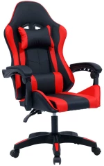 406849 ΚΑΡΕΚΛΑ ΓΡΑΦΕΙΟΥ GAMING WILLIAM PAKOWORLD PU ΜΑΥΡΟ-ΚΟΚΚΙΝΟ