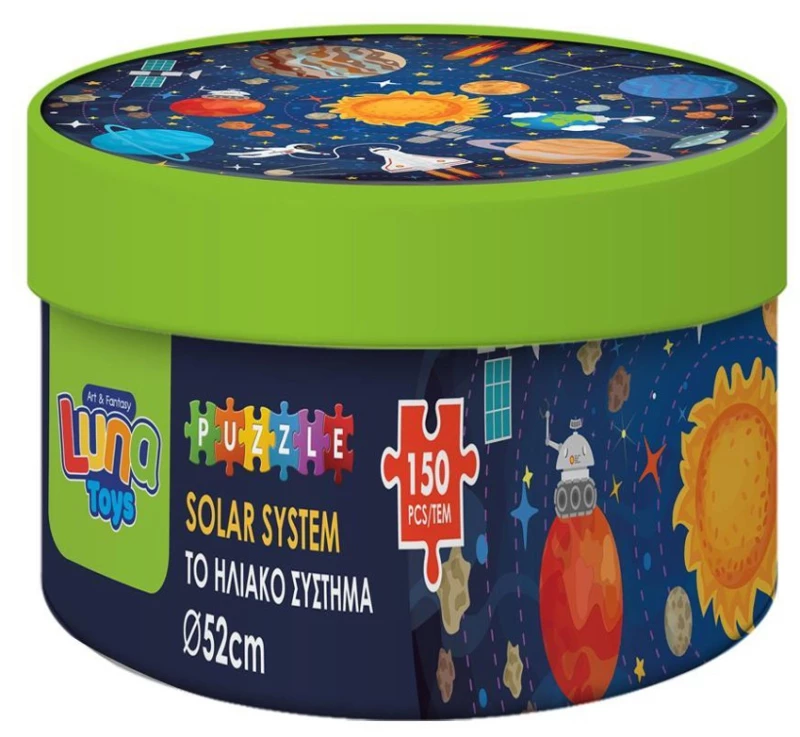 389977 PUZZLE ΣΤΡΟΓΓΥΛΟ 150ΤΕΜ ΔΙΑΣΤΗΜΑ LUNA