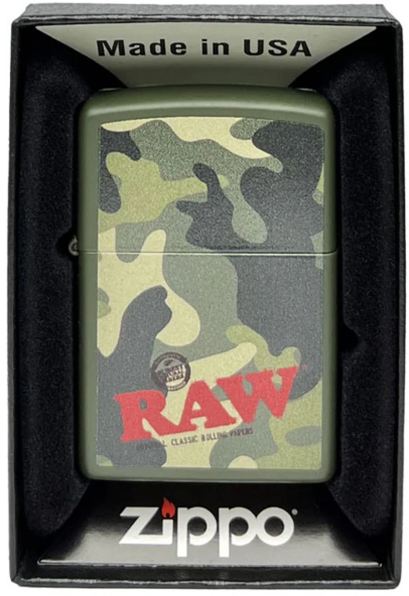 ZIPPO Raw Αναπτήρας - Camouflage