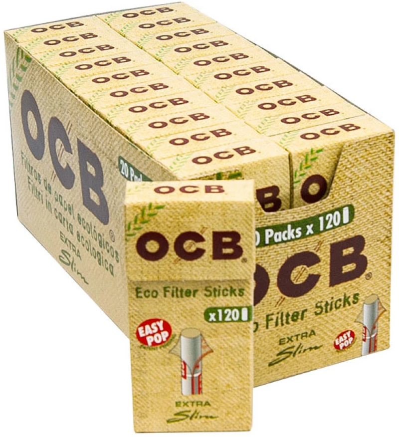 OCB Φιλτράκια  Eco Βιοδιασπώμενο 120 - Extra Slim