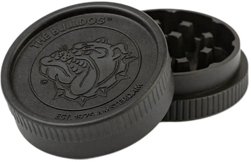 The Bulldog Amsterdam Grinder Embossed Eco Μαύρο 55mm - 2 Parts