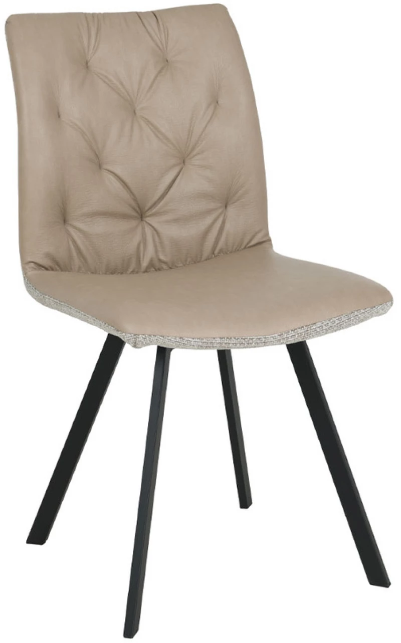 398339 DUE FACCE ΚΑΡΕΚΛΑ LATTE BEIGE 60X46XH88CM (ΣΕΤ 4 ΤΕΜΑΧΙΩΝ)