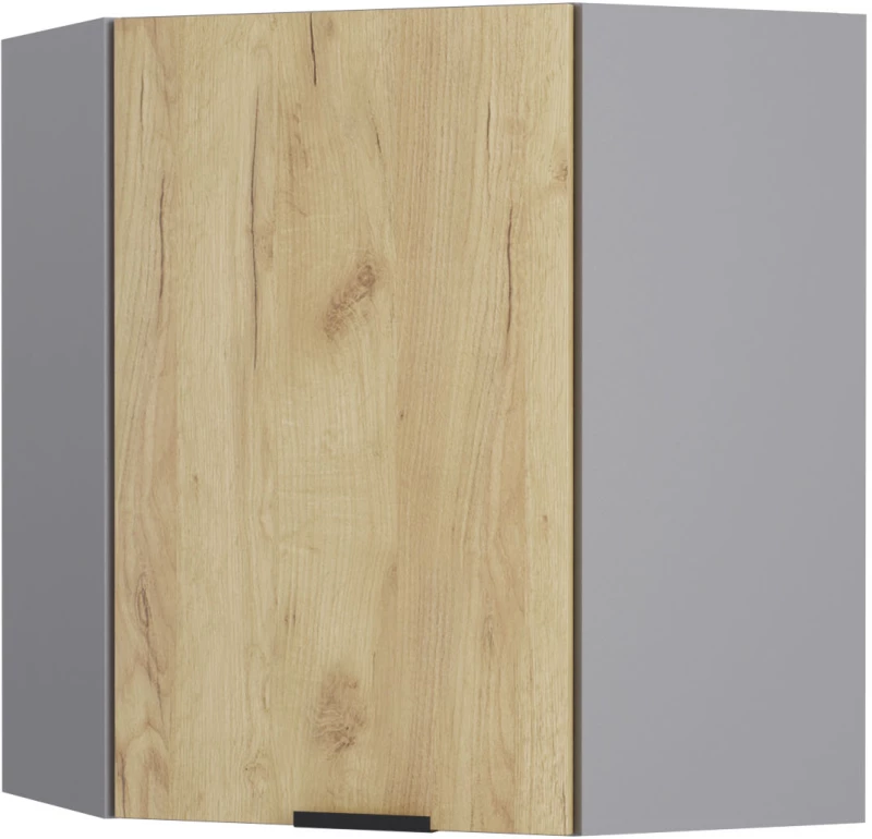 Craft Πάνω Ντουλάπι Γωνιακό Χρυσό Δρυς 60-60x30x72cm GR-WC60CRAFGO