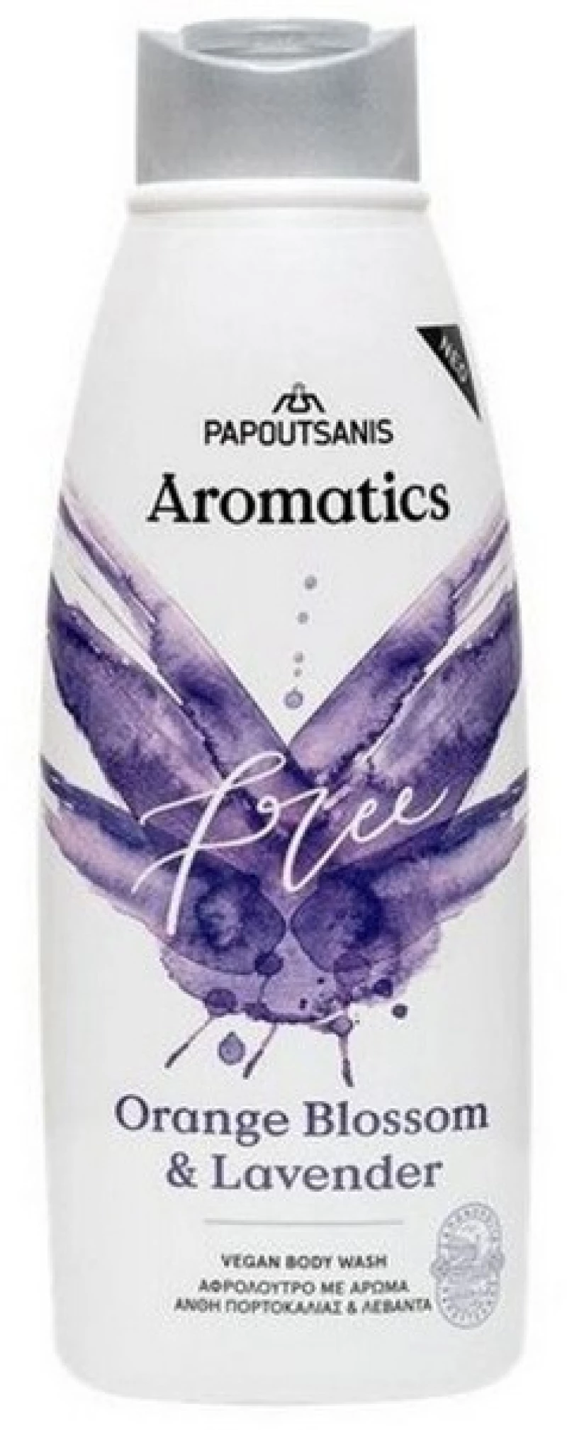 Papoutsanis Aromatics Free Orange Blossom & Lavender Body Wash 600ml