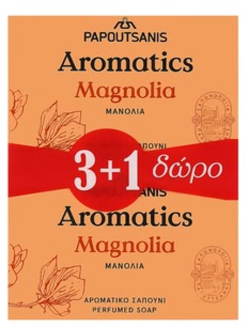 Papoutsanis Aromatics Magnolia Soap Bar100gr (3+1)