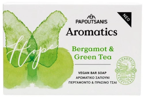 Papoutsanis Aromantics Bergamot & Green Tea Soap Bar 125gr.