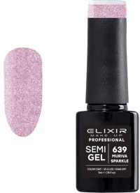 Elixir Professional Semi Gel Ημιμόνιμο Βερνίκι Νυχιών 5ml - 639 Muriva Sparkel