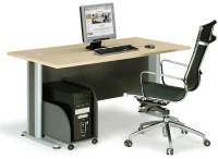 265674 BASIC ΓΡΑΦΕΙΟ ΑΠΟΧΡΩΣΗ DARK GREY - BEECH 120X80X75CM
