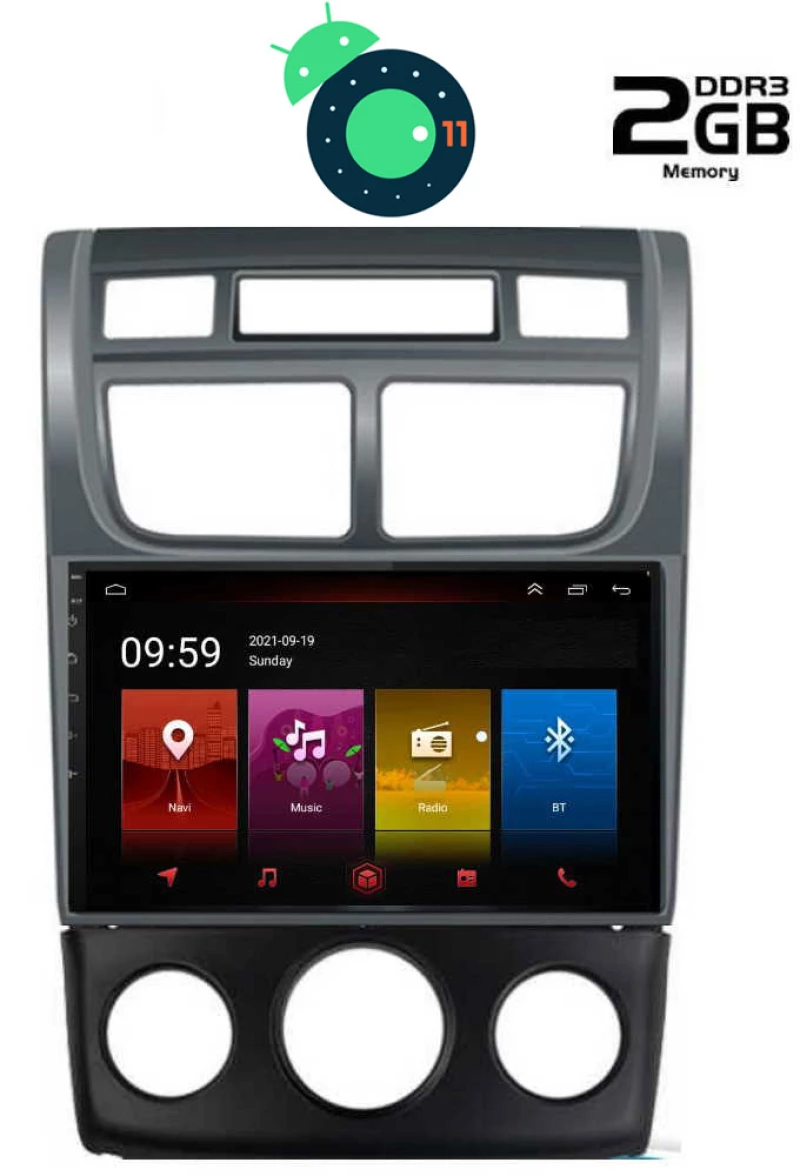 DIGITAL IQ LTR 2324_GPS A/C (9inc). KIA SPORTAGE (A/C) mod. 2004-2010