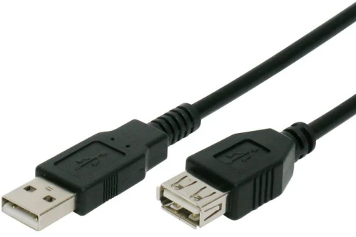 XTREME καλώδιο USB αρσενικό σε θηλυκό 66-019#, 1.5m, μαύρο