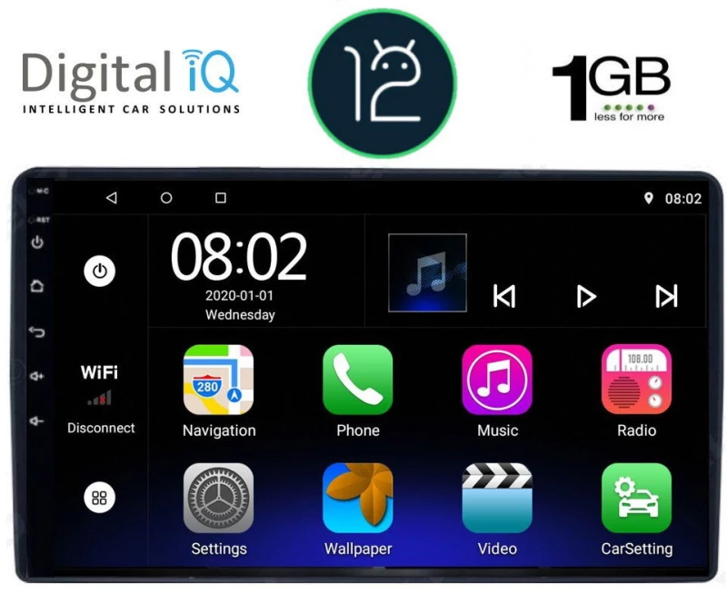 DIGITAL IQ RTB 1081_GPS (9inc) MULTIMEDIA TABLET OEM CITROEN – PEUGEOT mod. 2008-2018