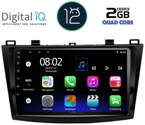 DIGITAL IQ RTB 2366_GPS (9inc) MULTIMEDIA TABLET OEM MAZDA 3 mod. 2009-2014