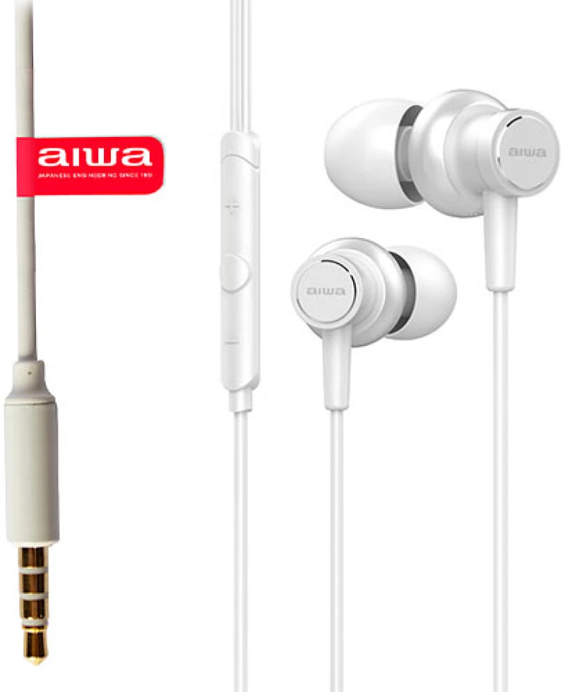 AIWA HI-RES 3,5MM IN-EARPHONE WHITE DIAMOND