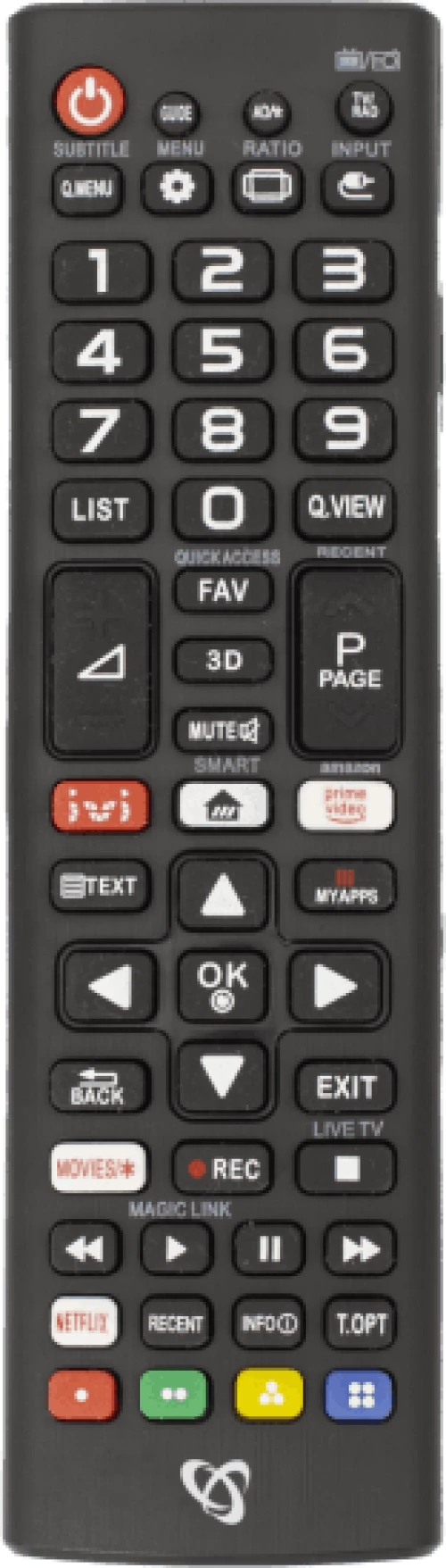 SBOX READY TO USE REMOTE CONTROL FOR TV LG