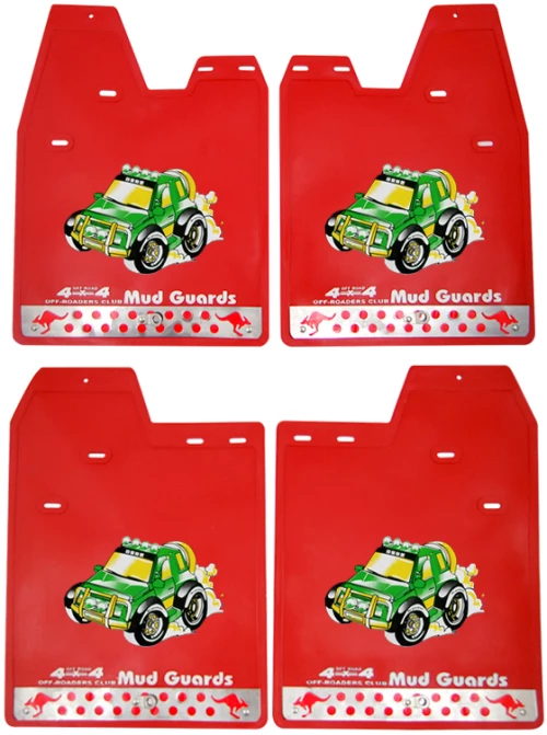 OEM  ΛΑΣΠΩΤΗΡΕΣ SUV 48x36cm 4ΤΜΧ - SUV ΚΟΚΚΙΝΟ