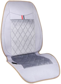 OEM  Πλατοκάθισμα Μπροστινό Universal (Ύφασμα/Βελούδο) 1 τμχ Μασάζ 12V - ΓΚΡΙ