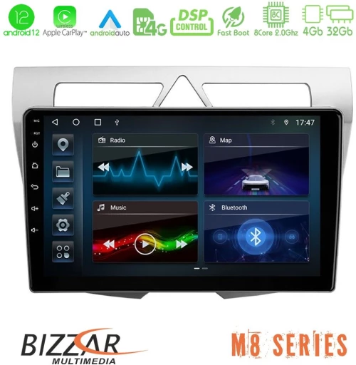Bizzar m8 Series kia Picanto 8core Android13 4+32gb Navigation Multimedia Tablet 9 u-m8-Ki0850