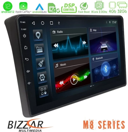 Bizzar m8 Series Fiat Ducato/citroen Jumper/peugeot Boxer 8core Android13 4+32gb Navigation Multimedia Tablet 9 u-m8-Ft483