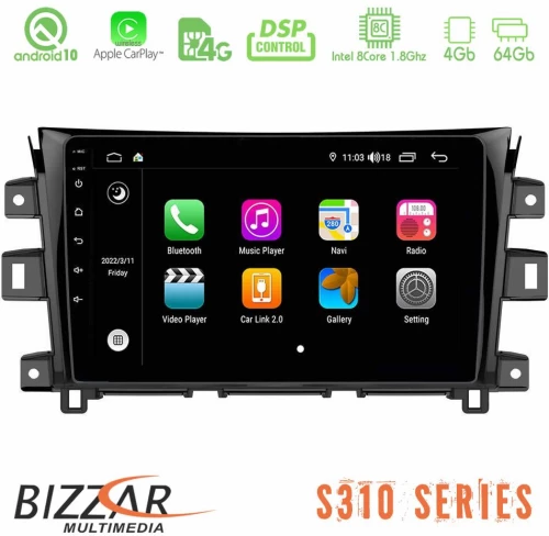 Bizzar S310 Nissan Navara Np300 car pad 9 Android 10 Multimedia Station u-bz-G5716