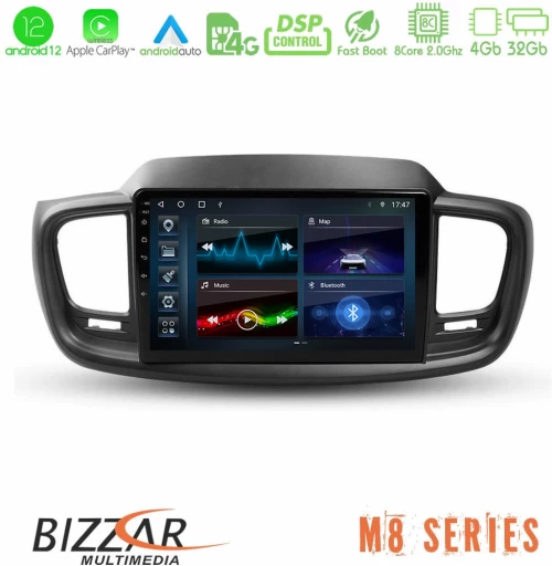 Bizzar m8 Series kia Sorento 2018-2021 8core Android13 4+32gb Navigation Multimedia Tablet 9 u-m8-Ki0248