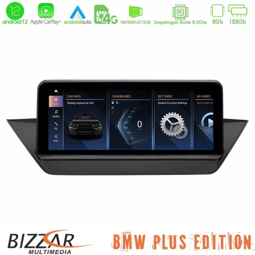 Bmw x1 e84 (Χωρίς Εργ.οθόνη) Android12 (8+128gb) Navigation Multimedia 10.25″ hd Anti-Reflection u-bm-5239gn