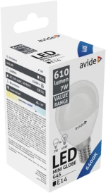 jager ΛΑΜΠΑ LED AVIDE 7W Ε14 6400Κ MINI GLOBE (AV-921204)