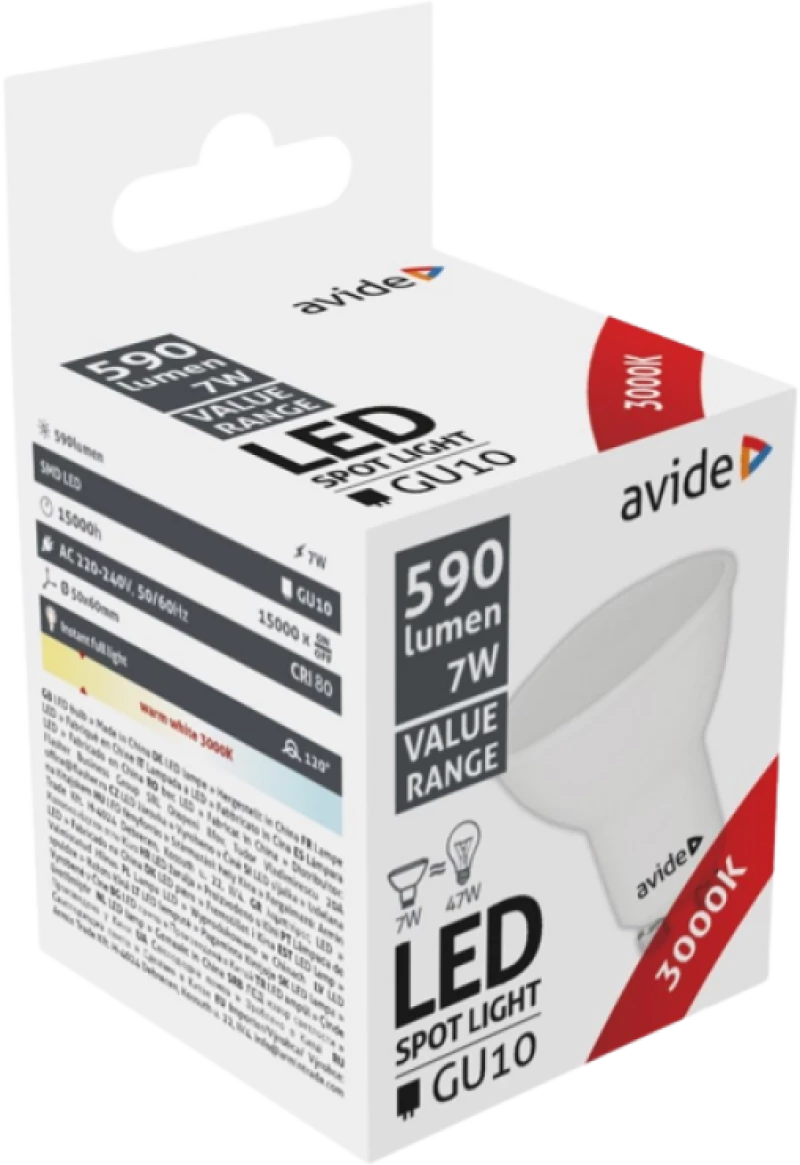 jager ΛΑΜΠΑ LED AVIDE 7W Ε27 3000Κ ΣΠΟΤΑΚΙ (AV-921341)