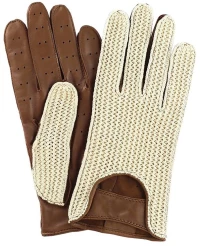 SRGV2XL ΓΑΝΤΙΑ ΟΔΗΓΟΥ ΔΕΡΜΑΤΙΝΑ/ΠΛΕΚΤΑ ΚΑΦΕ (XL) VINTAGE GLOVES