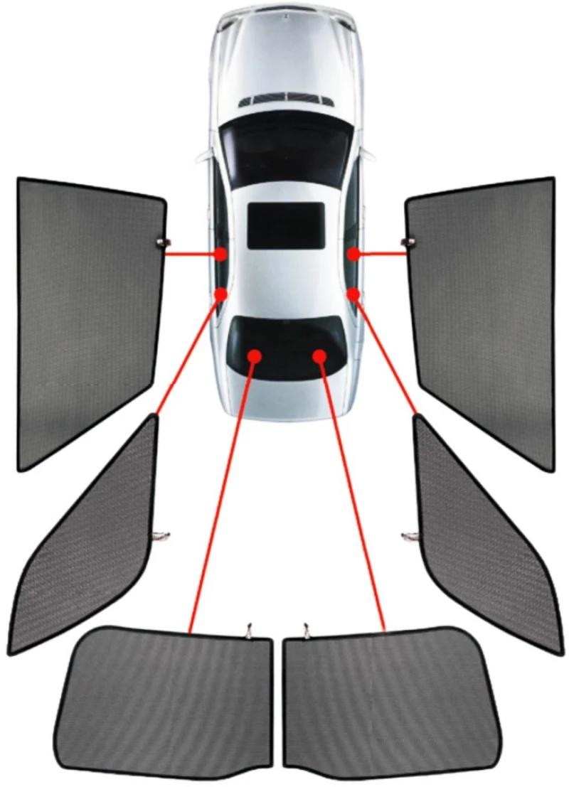 PVC.CIT-C3-5-B CITROEN C3 5D 2010+ ΚΟΥΡΤΙΝΑΚΙΑ ΜΑΡΚΕ CAR SHADES - 6 ΤΕΜ.