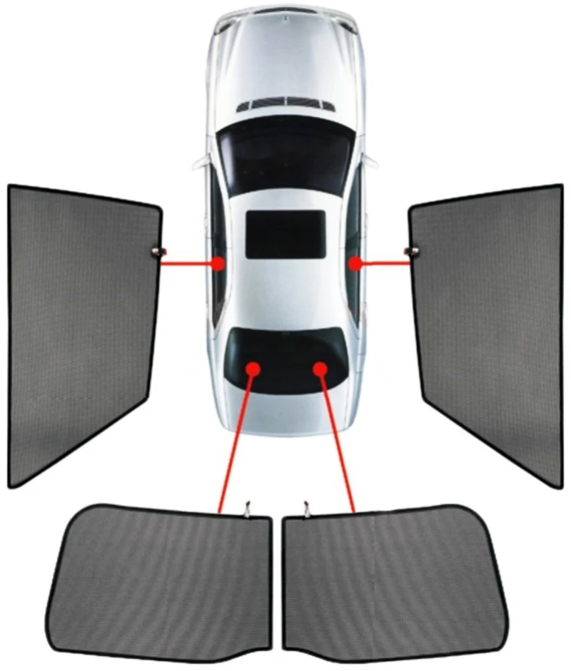 PVC.AU-A1-5-B AUDI A1 5D 2018+ ΚΟΥΡΤΙΝΑΚΙΑ ΜΑΡΚΕ CAR SHADES - 4 ΤΕΜ.