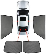PVC.AU-A1-5-B AUDI A1 5D 2018+ ΚΟΥΡΤΙΝΑΚΙΑ ΜΑΡΚΕ CAR SHADES - 4 ΤΕΜ.